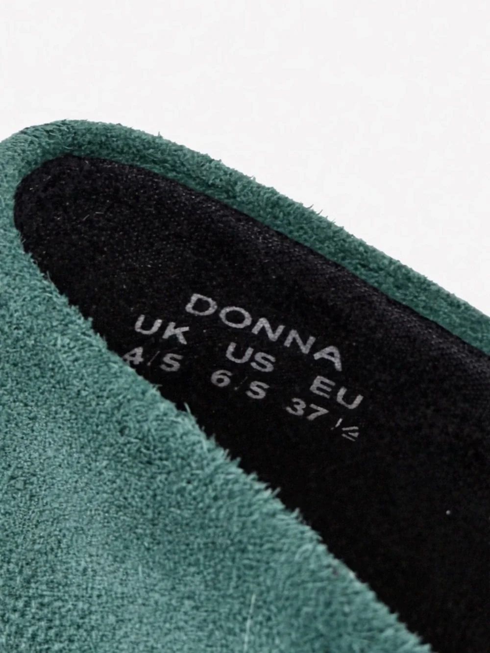 Hotter Donna Green‎ Suede Comfort Heels Low Block Heel Bow Size 6.5